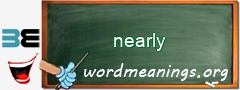 WordMeaning blackboard for nearly